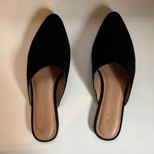 Madewell Remi Mule Black Suede Size 7